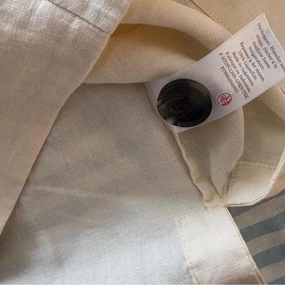 Everlane 100% Linen The Apron Linen Tank Top In Cream Canvas Size US 8 NWOT - Picture 13 of 13